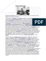 1972 - 1985: The Founding of Microsoft: Paul Allen Bill Gates