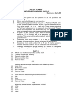 Social Science Sample Paper IX-2010