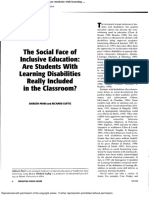The Social Face of Inclusive Education