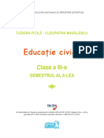 Educatie Civica Clasa III A Semestrul 2