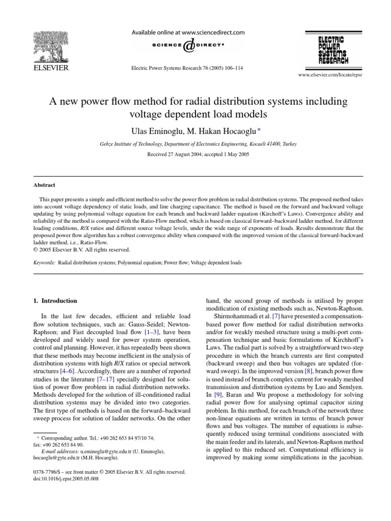 10 1016@j Epsr 2005 05 008 PDF | PDF | Exponentiation | Electrical ...