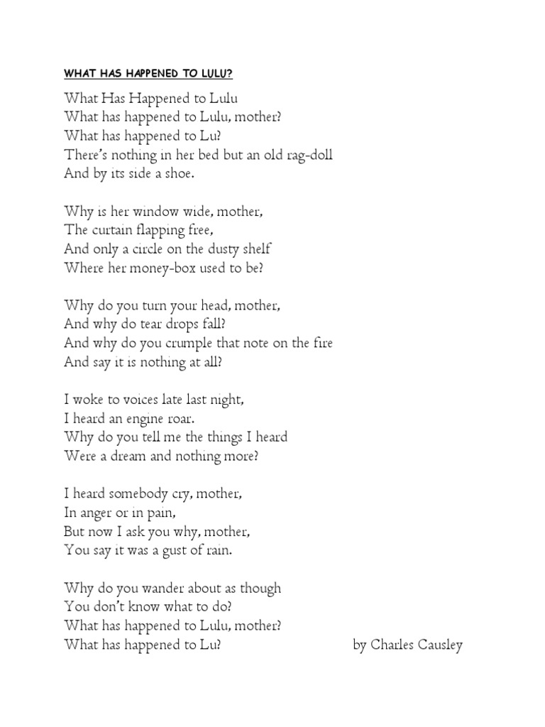 What Has Happened To Lulu PDF