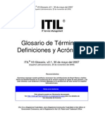 ITILV3 Glossary LA Spanish V2.1 Nov09
