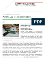 Pantallas LCD microcontroladores
