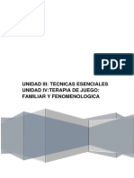 Terapia de juego: Técnicas esenciales y enfoques familiares y fenomenológicos