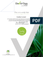 RSPO SCC Auditor Certificate