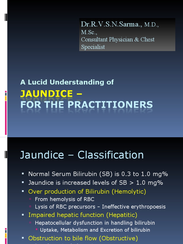 Concepts of Jaundice by DR Sarma | PDF | Red Blood Cell | Gastroenterology