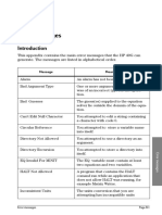 Appendix B Error Messages: Message Meaning