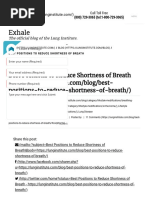 Best Positions to Reduce Shortness of Breath _ Lung Institute