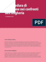 La procedura di infrazione nei confronti dell'Ungheria