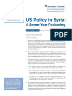 US Policy in Syria: A Seven-year Reckoning