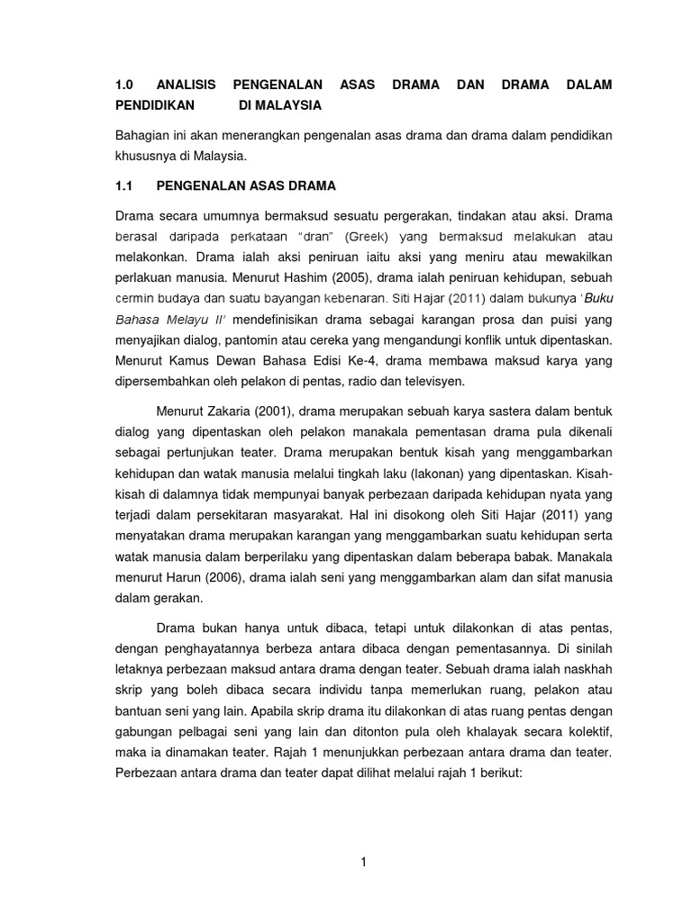 Nota Drama Dalam Pendidikan Pdf