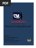 Manual Testing Full NOTES | PDF