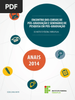 Anais II Encontro de Pós