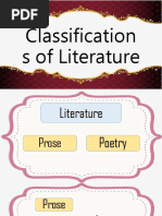 Classifications of Literature