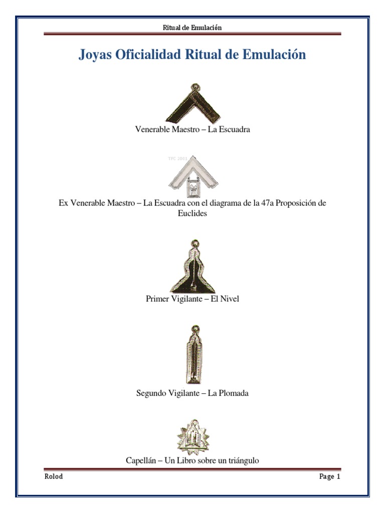 Joyas Del Rito de Emulación PDF PDF