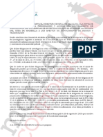 Escrito del Director General de la Alcaldía