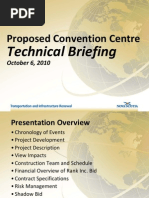 Halifax Convention Centre Bid Summary