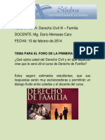 Pregunta para El Foro de D° de Familia