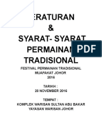 Peraturan Permainan Tradisional