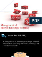 Management of Interest Rate Risk in Banks