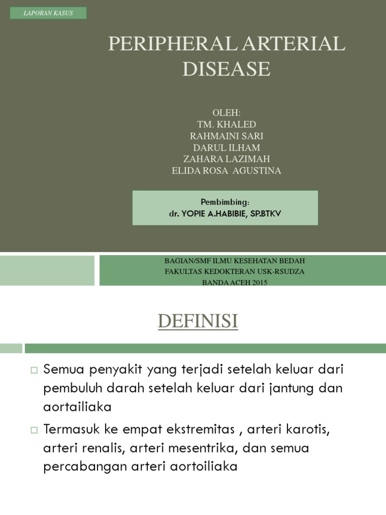 Understanding Peripheral Artery Disease | PDF