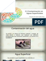 Contaminación en Aguas Superficiales