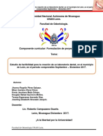 Formulacion de Proyecto Laboratorio Dental