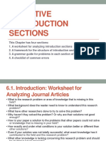 Effective Introduction Section