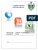 Manual estudiante Internet PowerPoint Excel