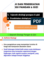 Sejarah Dan Pendekatan Ekopagi