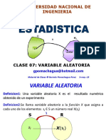 Clase 8 - Variable Aleatoria