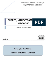 Formação de vidros: teorias estrutural e cinética