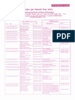 All India Datesheet October 2018