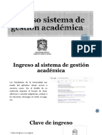 Ingreso Sistema de Gestión Académica