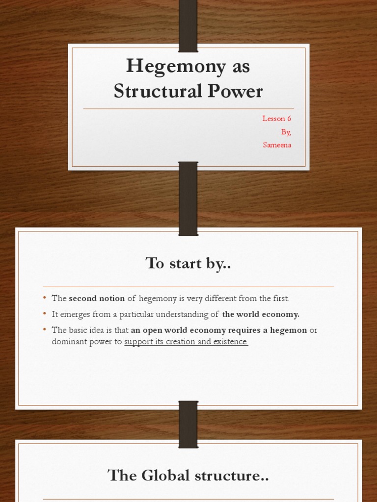 Hegemony and Global Structural Power | PDF | Public Good | Hegemony