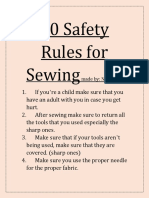 10 Safety Rules For Sewing Made by Niki Abiva