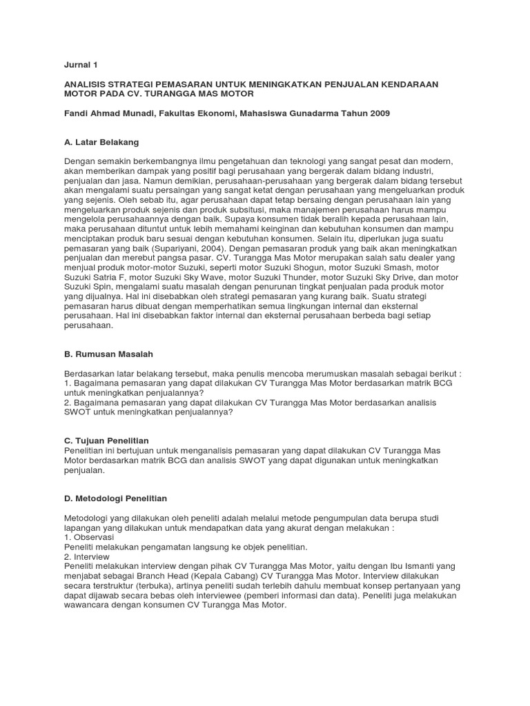 Review Jurnal Pemasaran Pdf