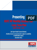 HDFC MF Monthly Income Plan LTP December 2012