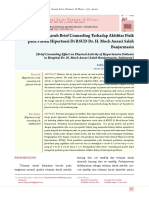 Pengaruh Brief Counseling Terhadap Aktifitas Fisik Pada Pasien Hipertensi Di RSUD Dr. H. Moch Ansari Saleh Banjarmasin