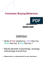 Consumer Buying Behaviour