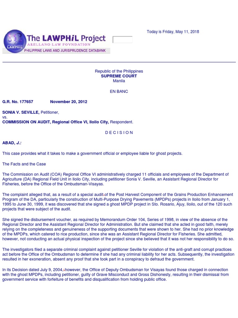 Grave Misconduct Seville PDF Judgment Law Complaint