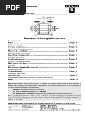 Sihi Manual Pump Liquids