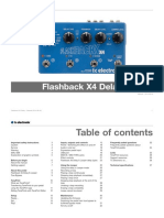 TC Electronic Flashback x4 Delay Looper Manual English PDF