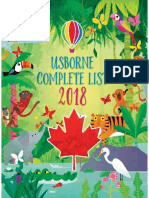 2018 Usborne Books at Home Complete Catalogue CDN