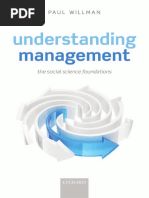 Paul Willman-Understanding Management - Social Science Foundations-Oxford University Press (2014) PDF