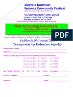 Transportation Volunteer Form