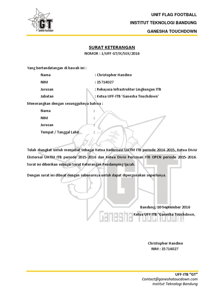 09 Surat Keterangan Pendamg Ijazah Pdf