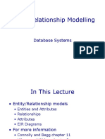 Entity/Relationship Modelling: Database Systems