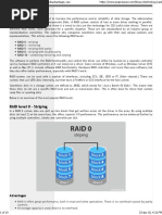 RAID Level 0 - Striping: Advantages